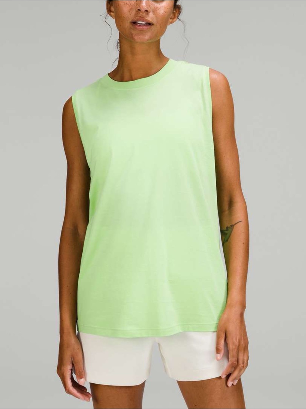 Lululemon All Yours Tank Top Sz 2 In Scream Green Light